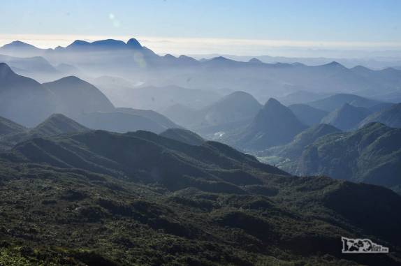 A paisagem montanhosa do Parque Nacional da Serra dos Órgãos, no Rio de Janeiro